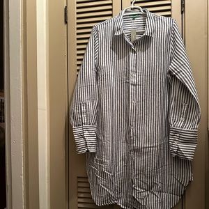 J.Crew, Linen-cotton beach shirt in stripe, L